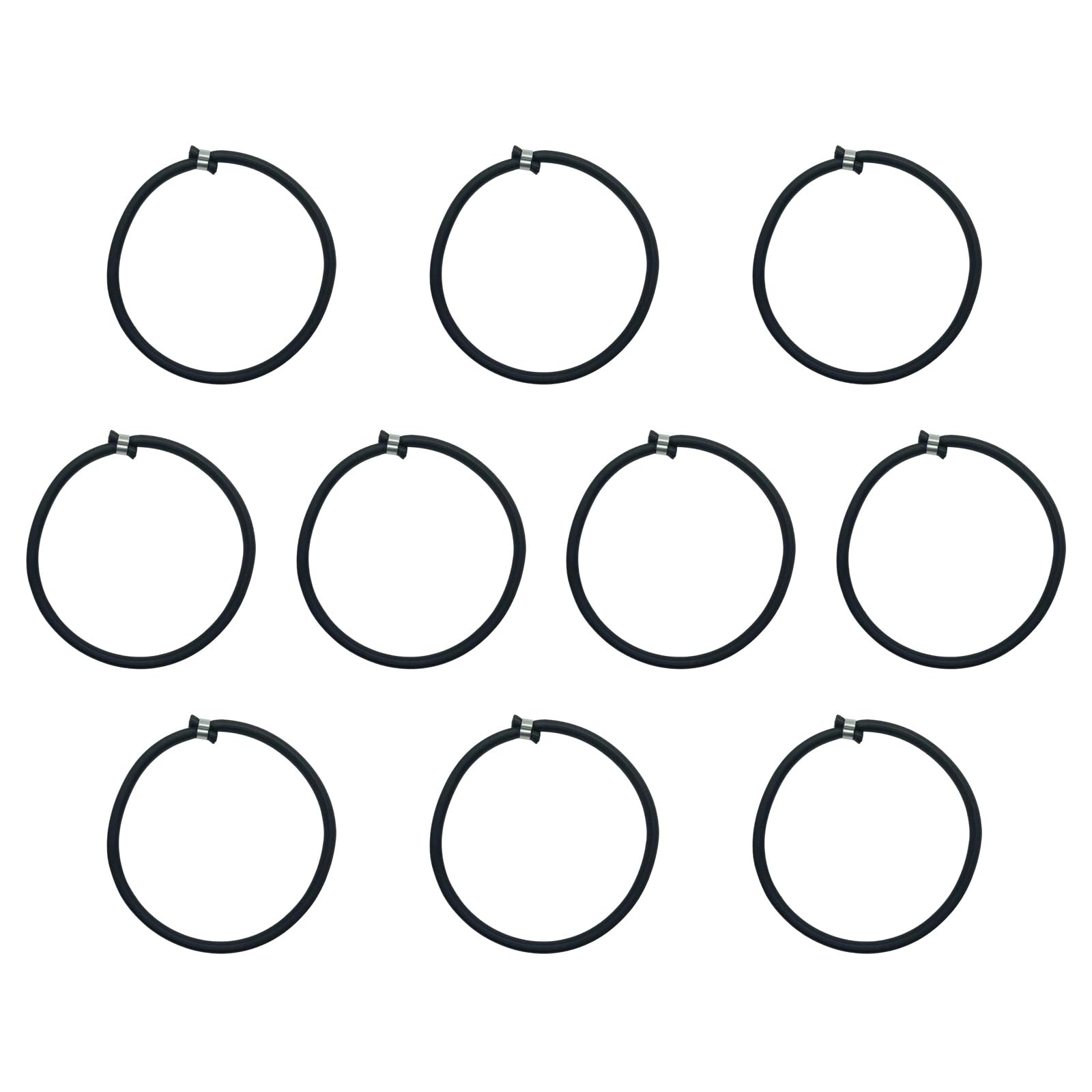 10Pcs Bungee Rope Trampoline Elastic Rope Replacement High Jump Bungee Cord for Exercise Fitness Trampoline Tent Aluminum Buckles Stretch Cord