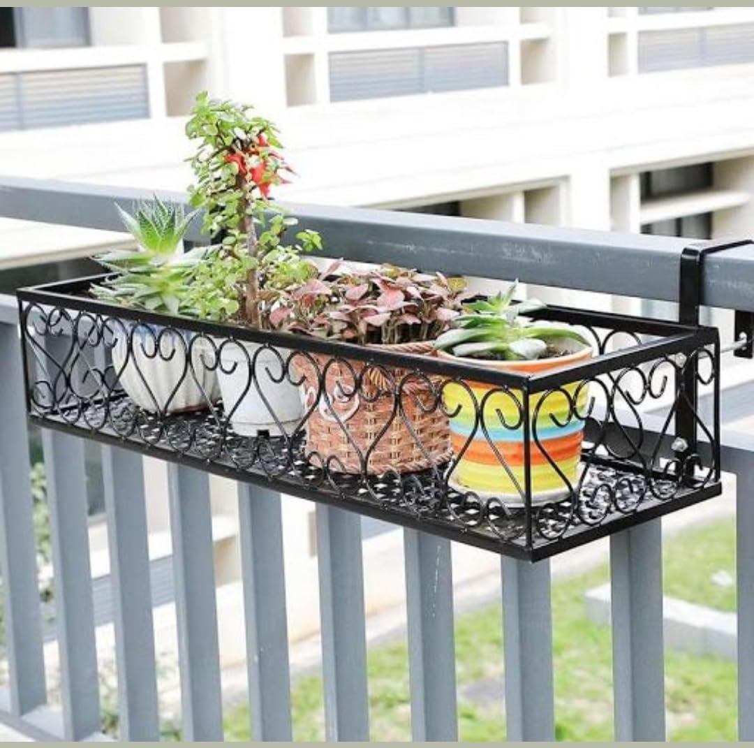 neumark impex Modern Premium Heavy Duty Metal Iron Sturdy Durable Wear-Resistant Rust Resistant Multiple Flower-Planter Rack for Home, Garden, Office Decor – Indoor & Outdoor (Black) (B0CRPDBMNZ) Amazon Price History, Amazon Price Tracker