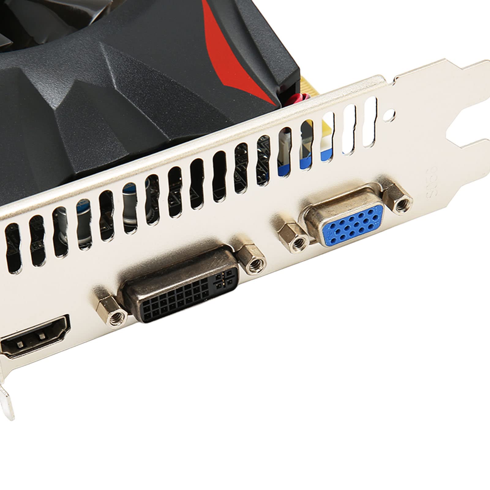 POENVFPO Karta Graficzna 2 GB GDDR5, 128-bitowa Karta Graficzna PCIe 3.0 do Gier z Podwójnym Wentylatorem Chłodzącym do Gier Komputerowych i Zestawów Kina Domowego (2G)
