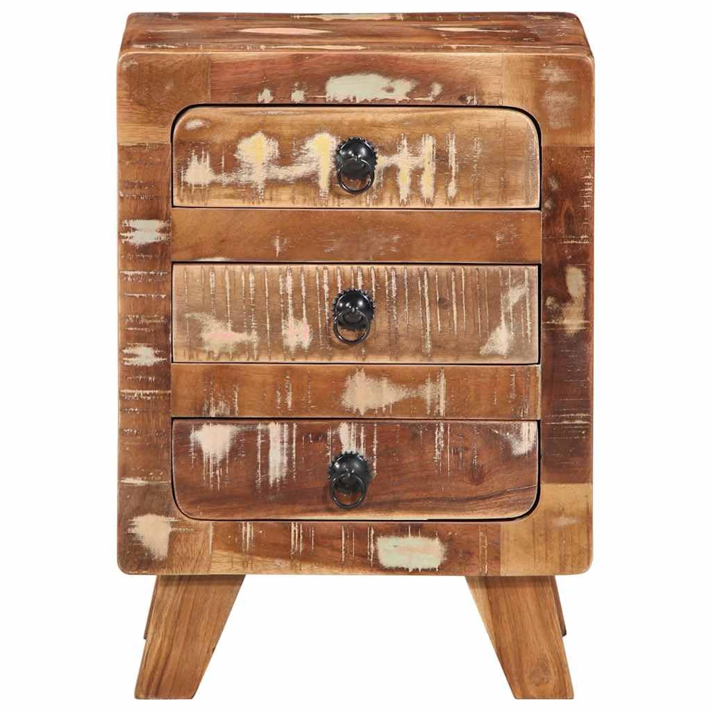 Table de chevet en bois recyclé moderne et facile d'entretien pour la nuit