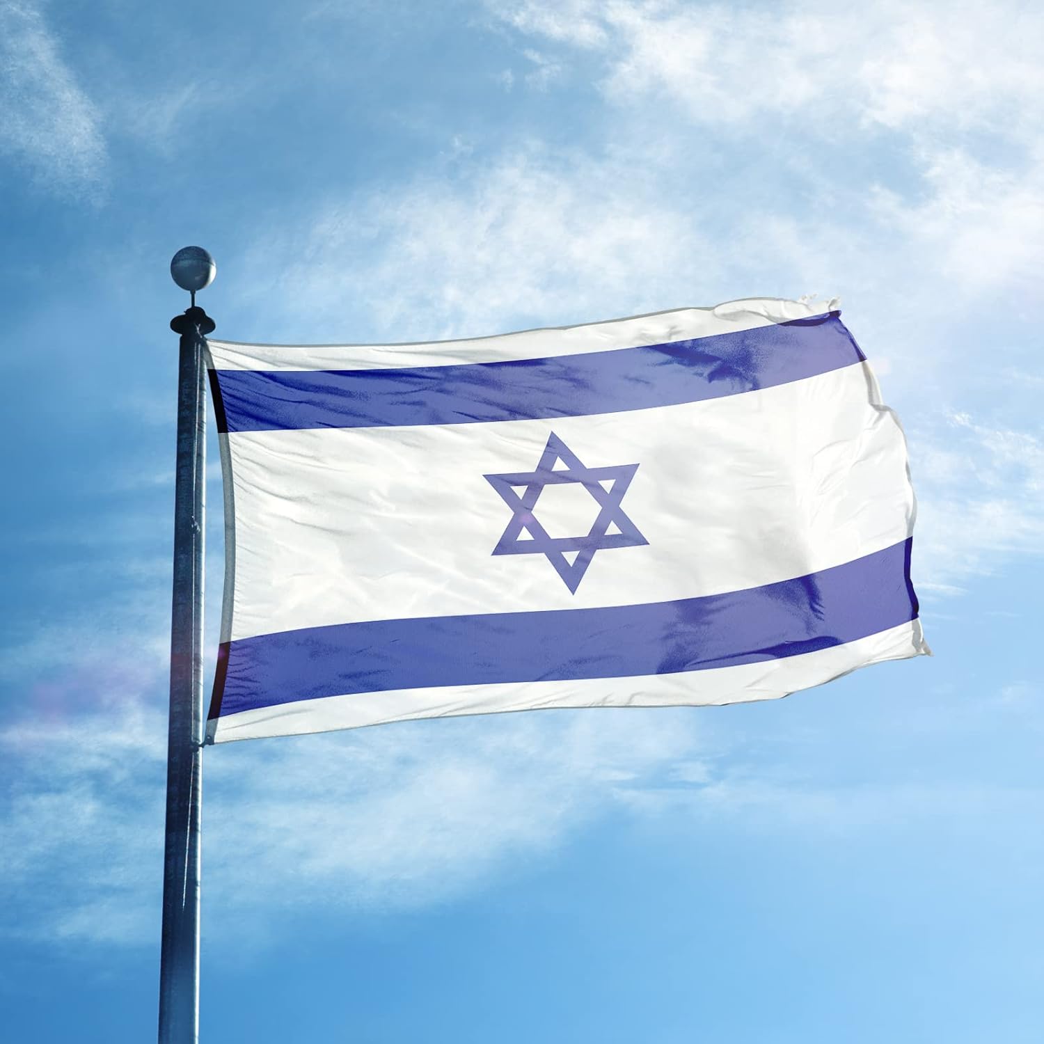 Israeli National Flag 3x5 Feet Polyester Banner