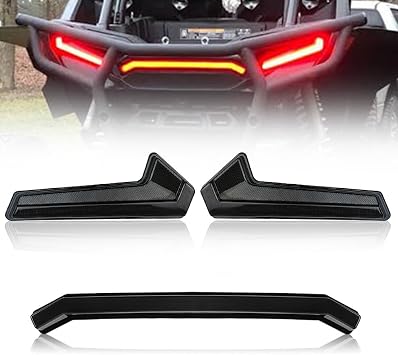 RZR 1000 XP LED Tail Brake Light Center Taillight Replacement Compatible with 2019-2022 Polaris RZR RS1 1000 XP 2017 2018 2019 SPORTSMAN 1000 RZR XP TURBO Somked-Tail Kit