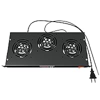 Vista 8 de Ventilador de montaje en rack – Sistema de refrigeración de servidor de 3 ventiladores – Panel de gabinete de montaje en rack de 1U de 19 pulgadas