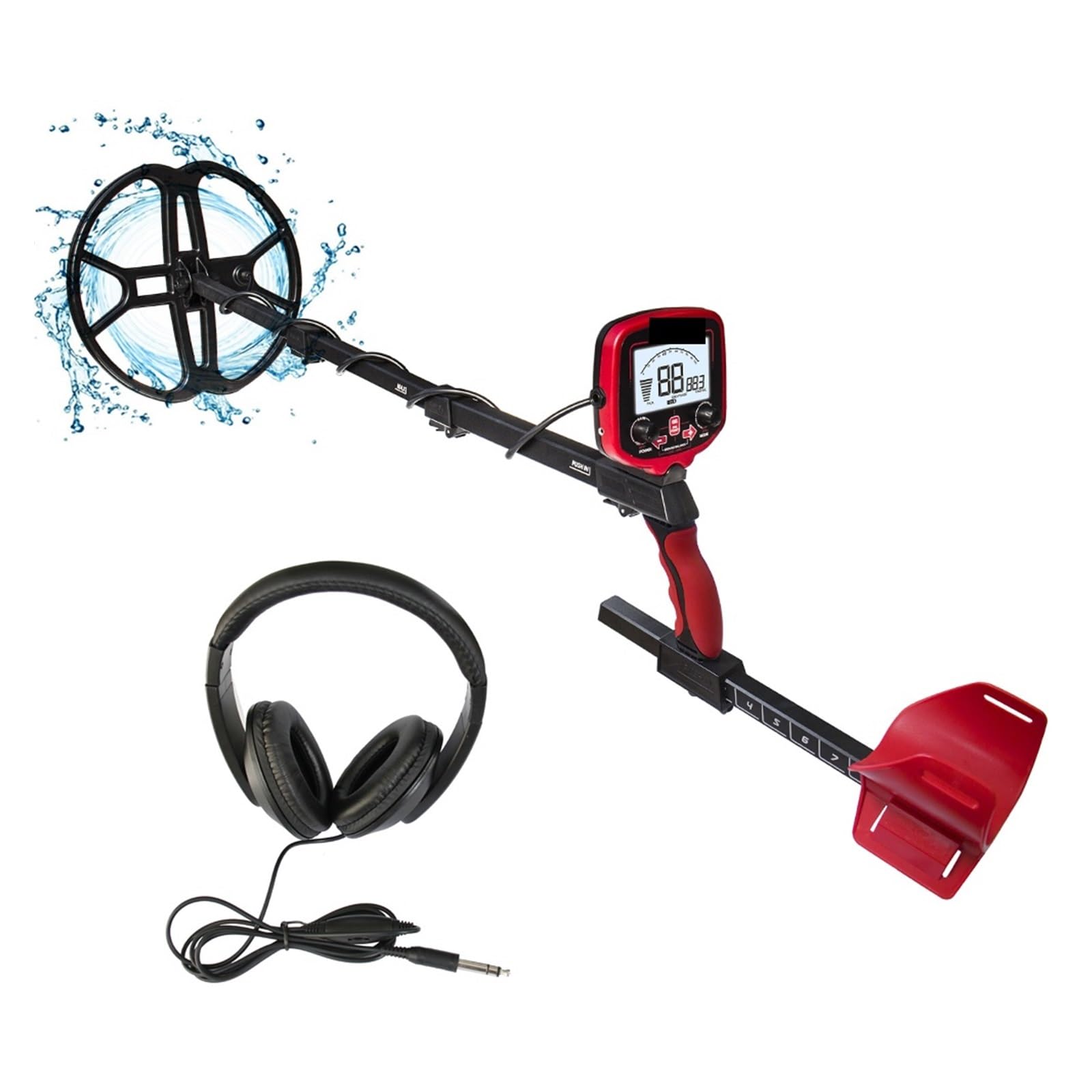 Metal Detector, Underground Metal Detector TX-850 with 12inch Bigger Coil Professional Gold Digger Treasure Hunter Detecting Equipment(5)