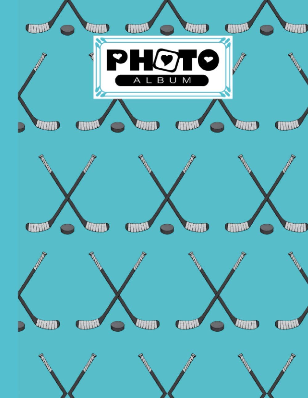 Photo Album: Hockey Album, Large Photo Albums with Writing Space Memo, Extra Large Capacity Picture Album, Family, Baby, Wedding, Travel Photo Book,