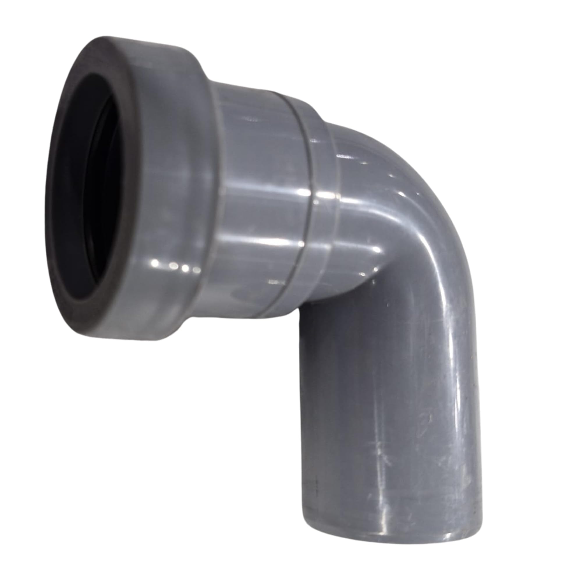 Shmox Grey 40Mm Pushfit Elbow 90° Swivel Bend– Durable Waste Pipe Connector For Plumbing Systems (Grey)
