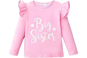 Adorable Big Sister Long Sleeve Shirt for Little Girls