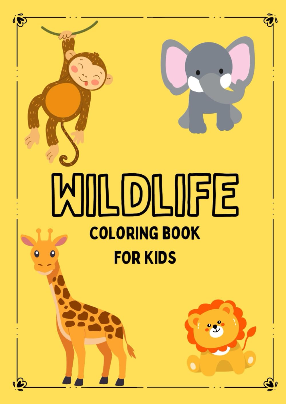 WILDLIFE: Coloring Book for Kids