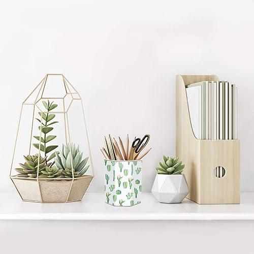 Vista 182 de WAVEYU - Portalápices bonito para escritorio, decoración de escritorio para niñas y mujeres Flor negra