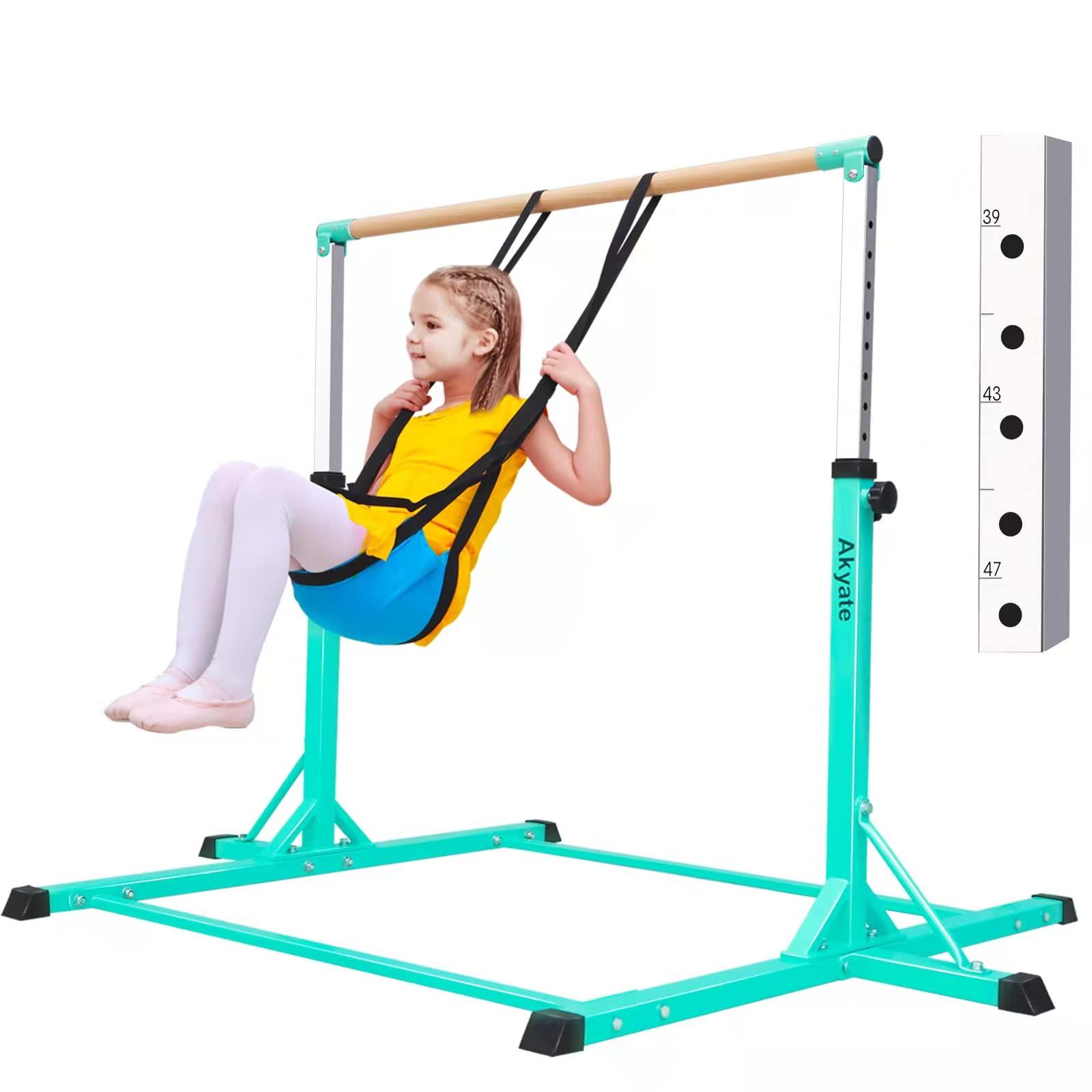 Buy Akyate Gymnastics Bar for Kids with a Swing, Expandable Gymnastics
