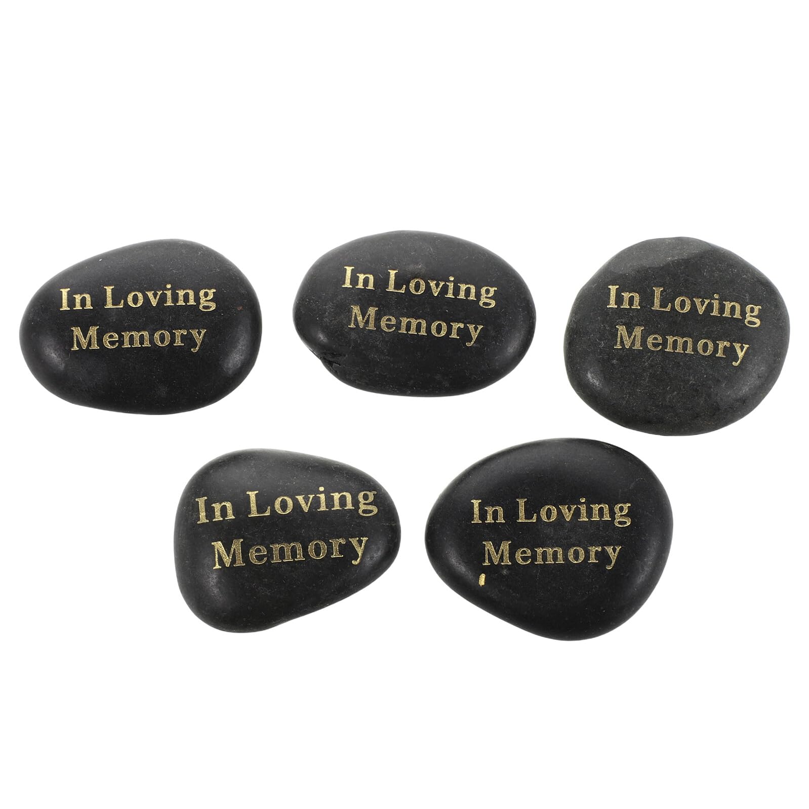 Piedras conmemorativas grabadas a mano en roca natural para recordar a tus seres queridos