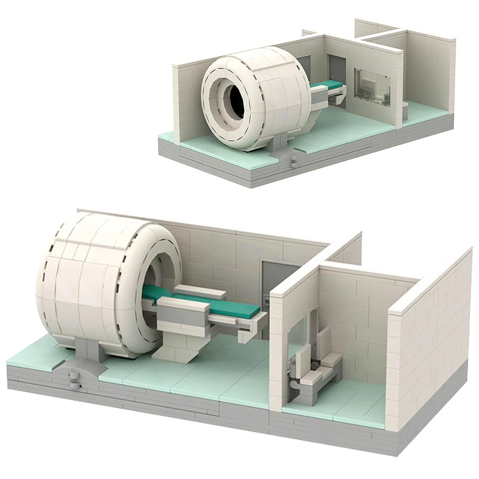 RWSEFK Educational Hospital Medical Machine Toy Set, MRI Scanner Model Building Blocks Set, Collectible Scene for Moc Bricks Lovers, Bedroom and
