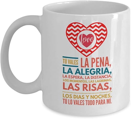 Miniatura 7 de San Valentín regalo para esposa  Taza de cafe para esposo  Perfecto regalo para navidad, graduados, profesionales y estudiantes  Vaso con afirmaci,