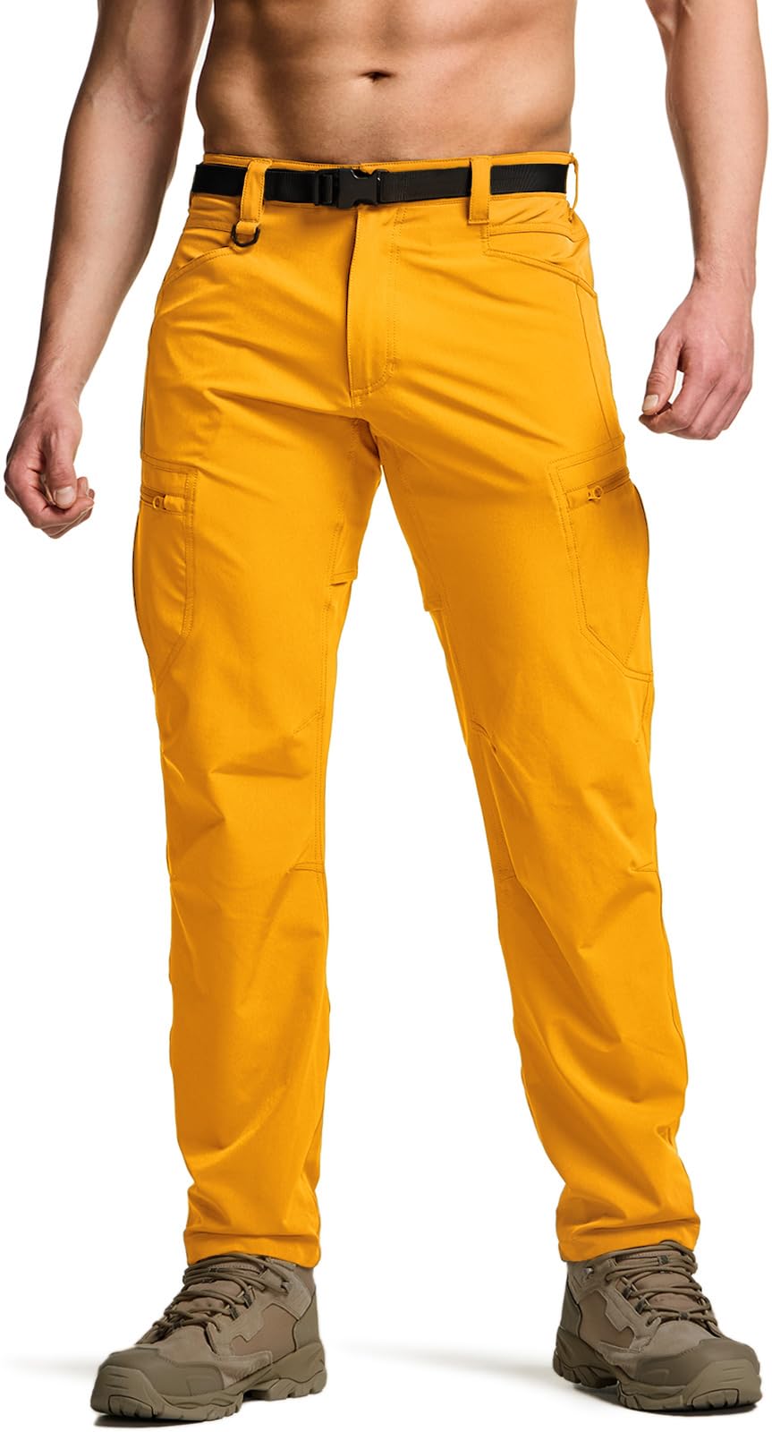 CQR Men's Quick Dry Tactical Pants, Water Resistant Outdoor Pants, Lightweight Stretch Cargo Work Hiking Pants — view 14