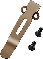 Vista 9 de Clips de bolsillo de transporte profundo con 2 tornillos, clip de bolsillo de acero inoxidable para benchmade Bugout 535 y más, acabado anodizado