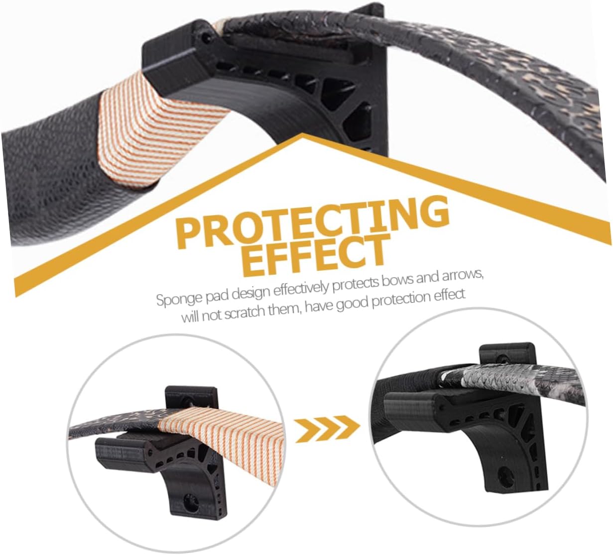 Hemoton Wall Mounted Bow Holder Bow Storage Stands for Easy Installation with Screw Mounting Stylish Display for