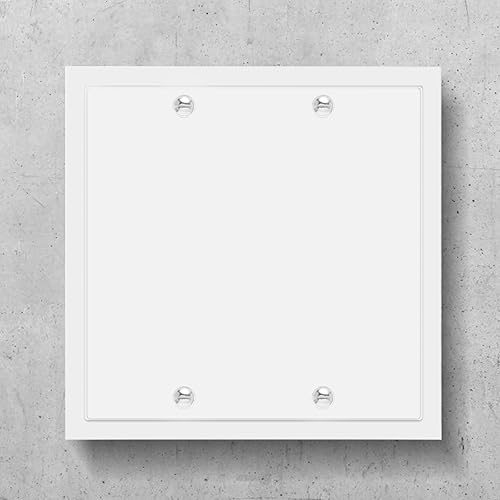 Miniatura 4 de Henne Bery Modern Edge Decorative Wall Plate Switch Plate Outlet Cover, Durable Solid Zinc Alloy (Double Blank, White)