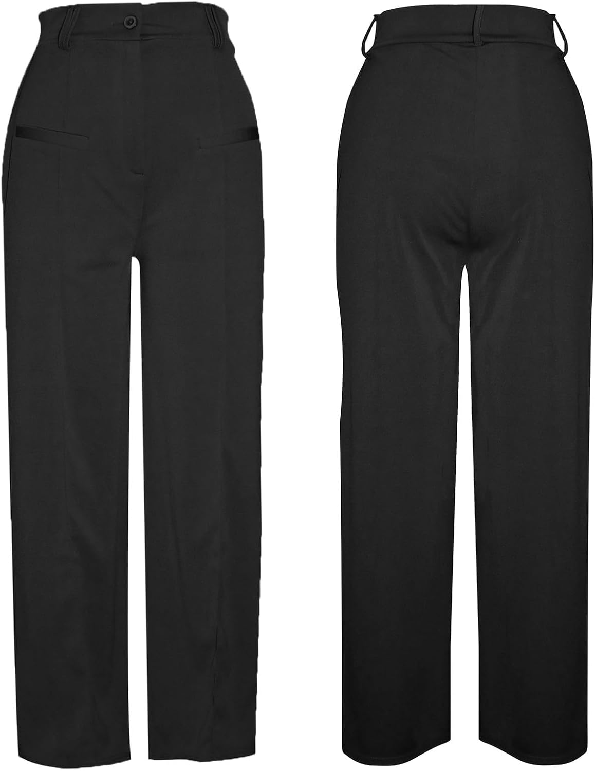 YOOTIKO Womens Wide Leg Dress Pants High Waisted Straight Leg Slacks Business Casual Work Trousers - Image 5