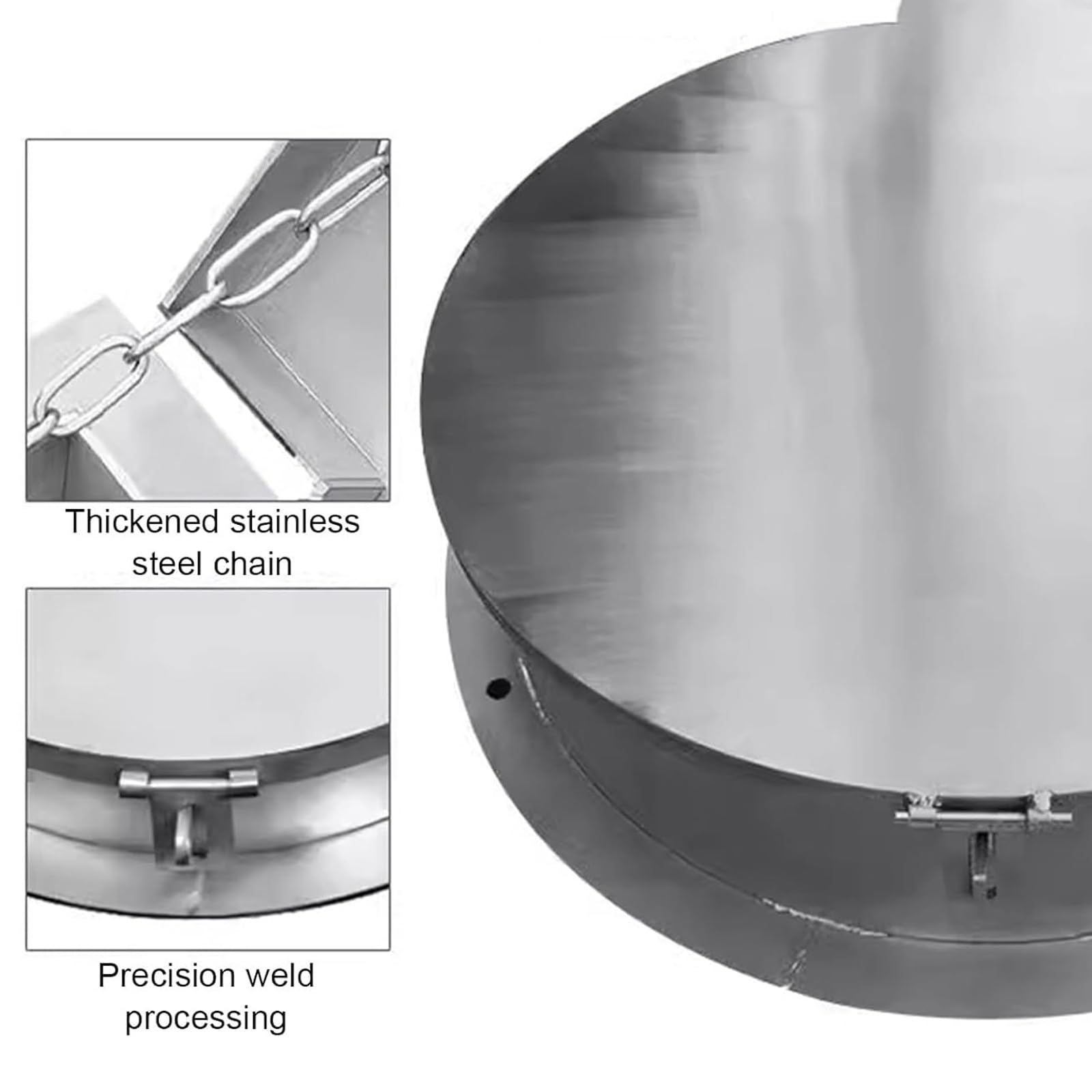 Coperchio Acciaio Inox 30 Cm Per Bollitore E Gulasch – 6 Litri – Perfect Home