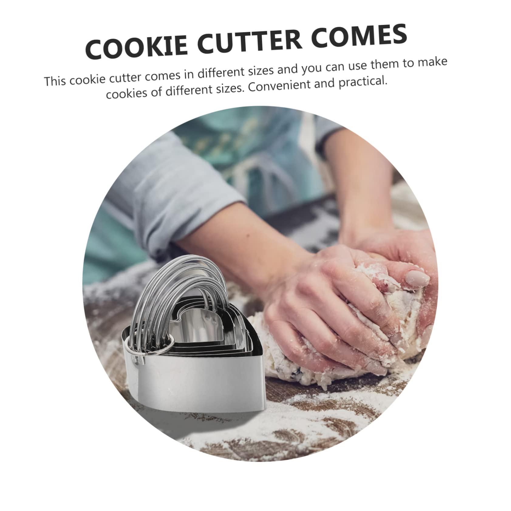 TOPBATHY 5 Sätze Ausstechformen Herz-cookie-form Donut-ausstecher Obst Tortenring Plätzchengebäckform Liebe Keksausstecher Käseformen Blumenkeks Cookie-diy-tools Stempel Rostfreier Stahl