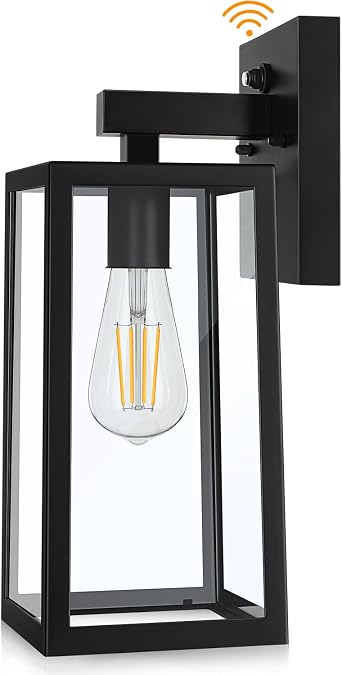 13" Dusk to Dawn Sensor Outdoor Wall Lighting, Large Waterproof Wall Sconce