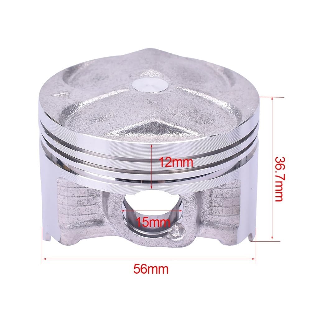 Pistón Asamblea 56,25mm .5mm Para Cilindro Motor Motocicleta