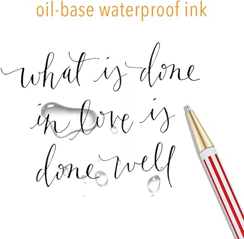 Miniatura 4 de Unibene Bolígrafos retráctiles de metal delgado a granel de 6 unidades bandera patriótica estadounidense para matones veteranos promoción graduación