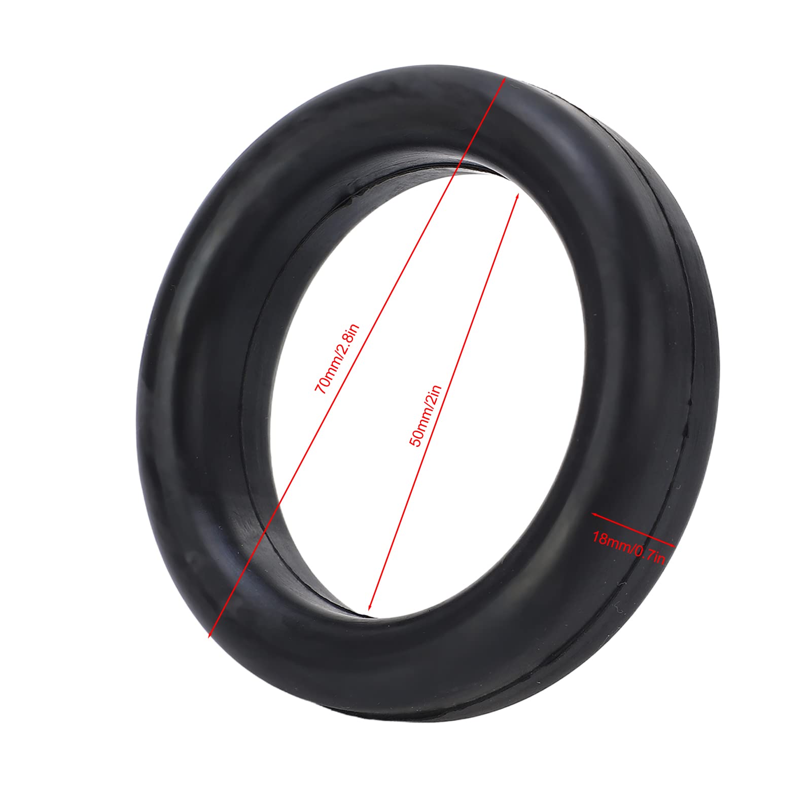 O-Ring-Auto-Auspuff-Aufhänger, 4 Stück 5,1 Cm O-Ring BR554 Auspuff-Aufhänger, Schwarz, Geräuschreduzierung, Langlebiger Auspuff-Aufhänger, O-Ring für Fahrzeuge