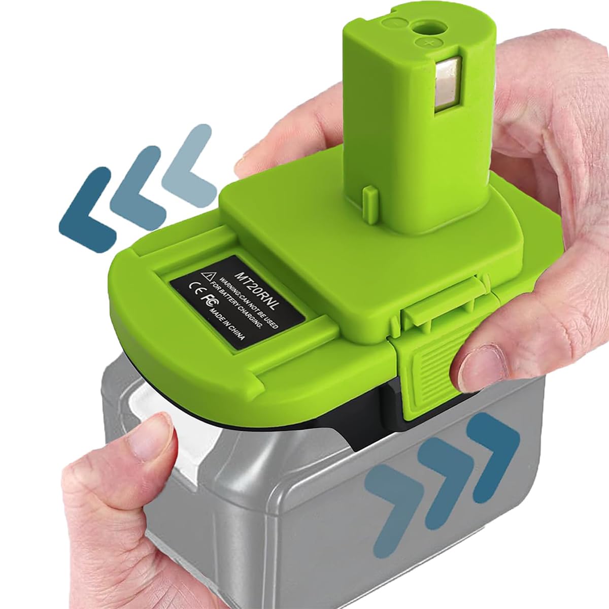 Namvo Convertisseur de Batterie au Lithium pour Adaptateur de Batterie Makita 18 V Compatible avec Batterie Ryobi 18 V