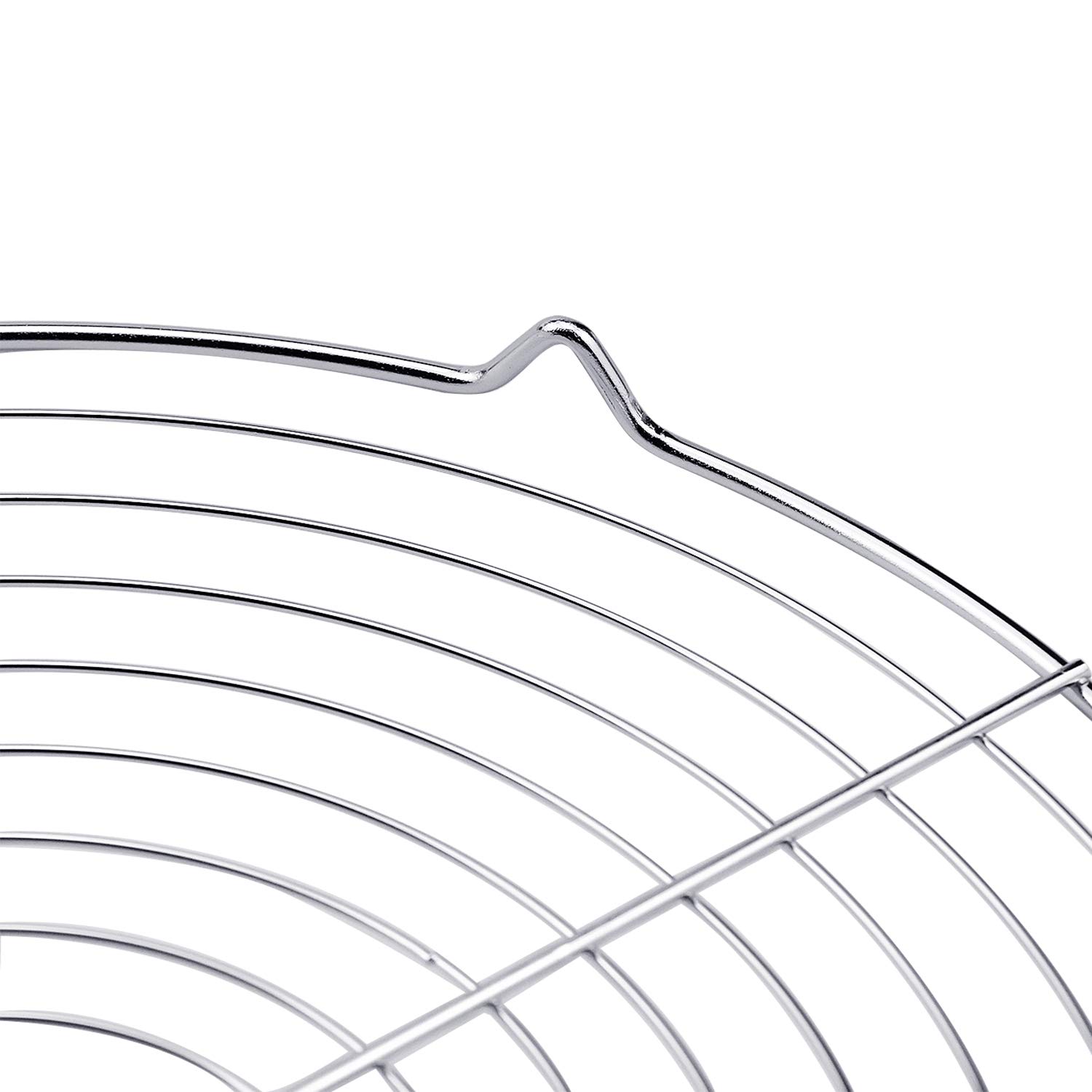 2 Pcs Grille Ronde à gâteaux, Grille de Refroidissement Ronde en Acier Inoxydable pour Pâtisserie Café Restaurant, 32 x 32 x 3 cm
