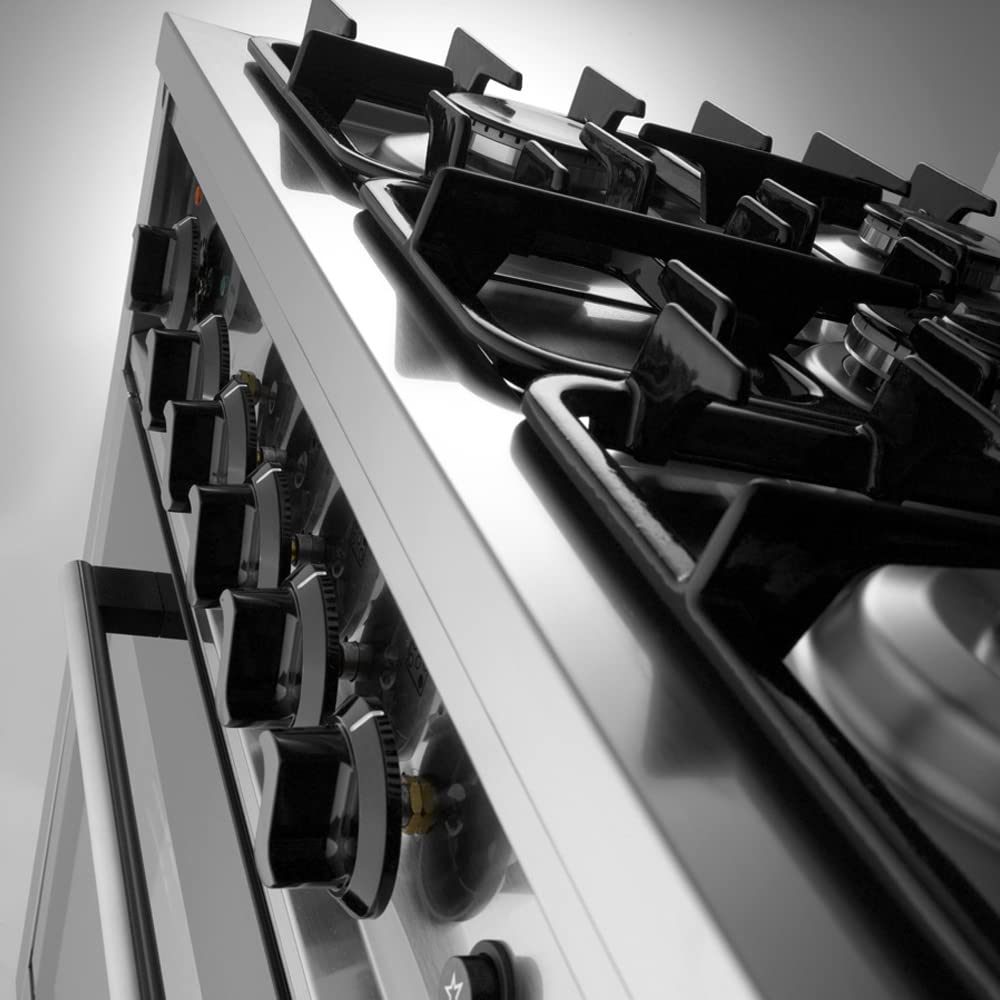 MBH – Cocina semi profesional con 5 quemadores y horno eléctrico GN 1/1 para bar, restaurante y hotel. Cocina industrial a gas 5 fuegos para hostelería.