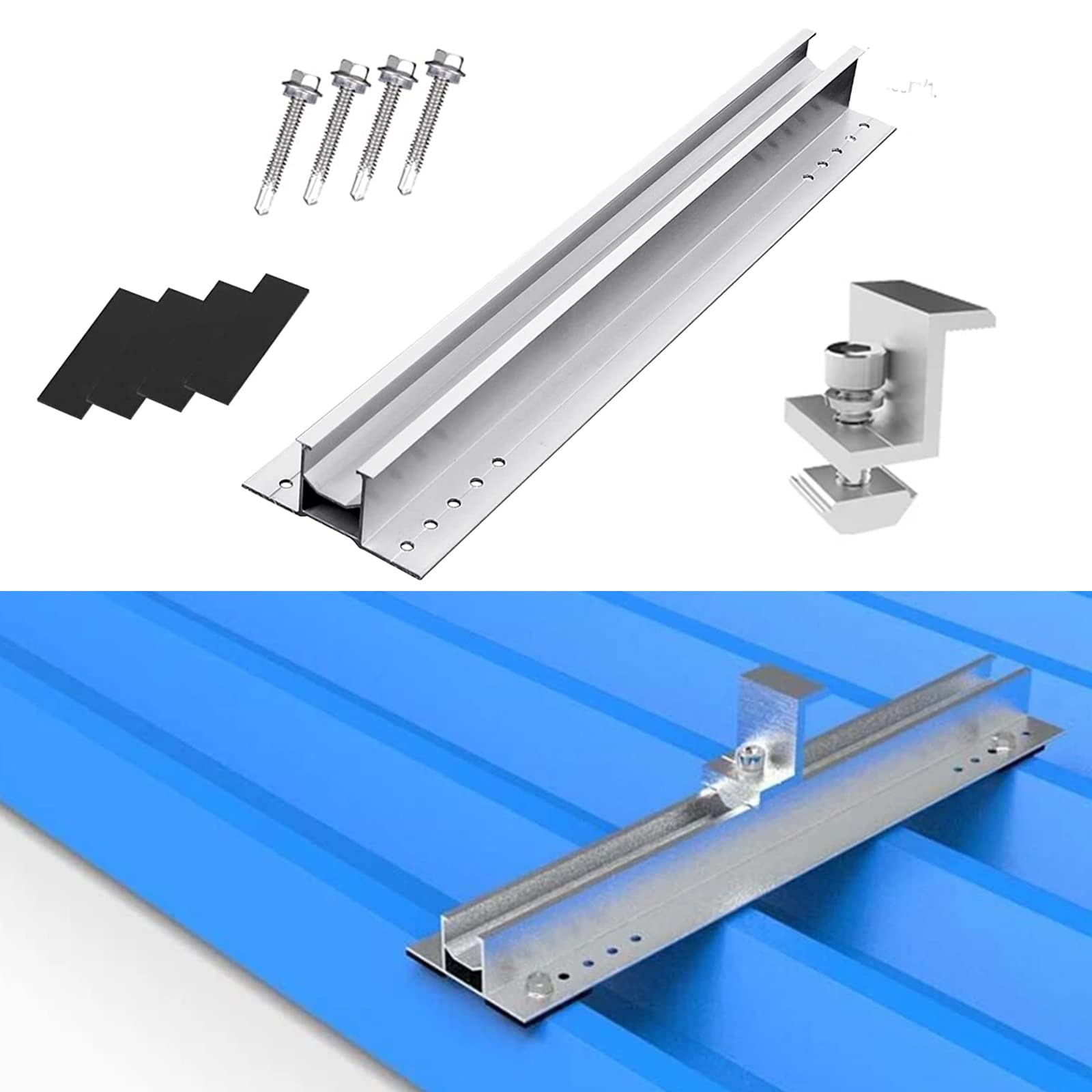 1 Set Z Stile Pannello Solare Supporto Kit Alluminio Lega for