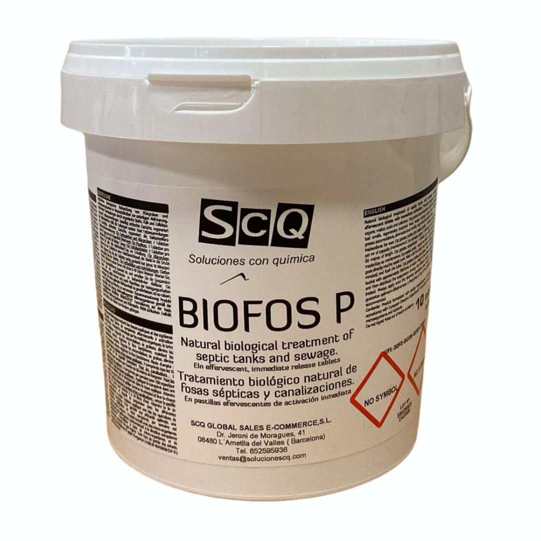 Pastiglie effervescenti per la pulizia e la manutenzione di fosse settiche e canalizzazioni Attivatore naturale biologico eliminatore di odori10x60g