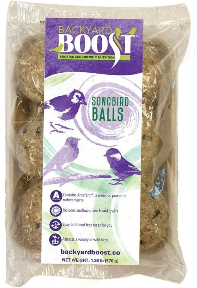 Backyard Boost Songbird Balls - Bird Seed for Wild Birds (1 Pack)
