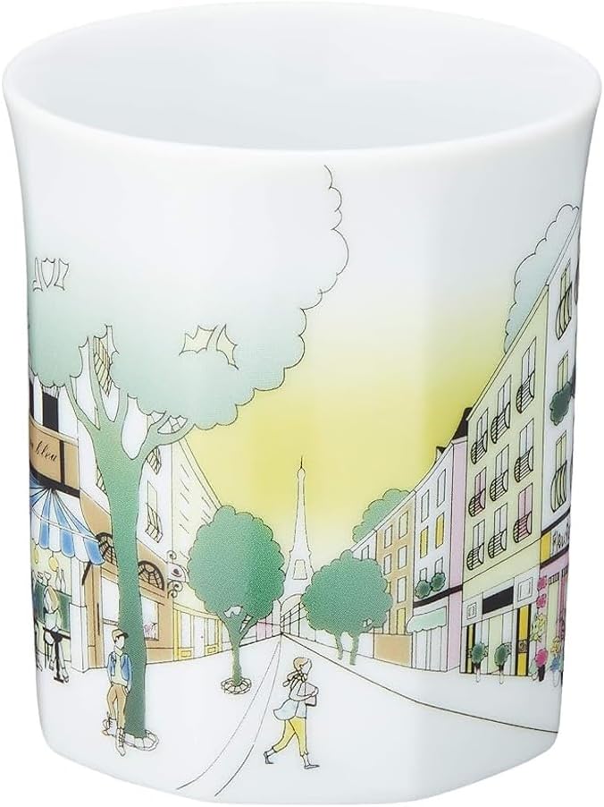 Narumi 41680-6257 Travel Mug, France, 9.5 fl oz (280 cc), Stylish, Cute, Overseas Landscape, Gift, Microwave Safe, Made in Japan, Gift Box Included image 3