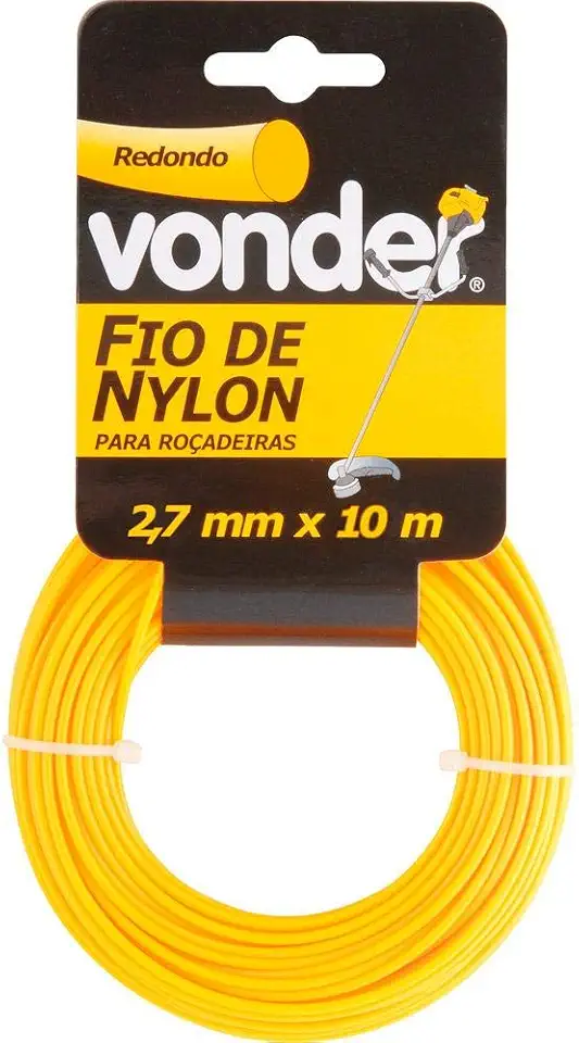 Vonder, Fio De Nylon, 2,4 Mm X 10 M, Redondo.