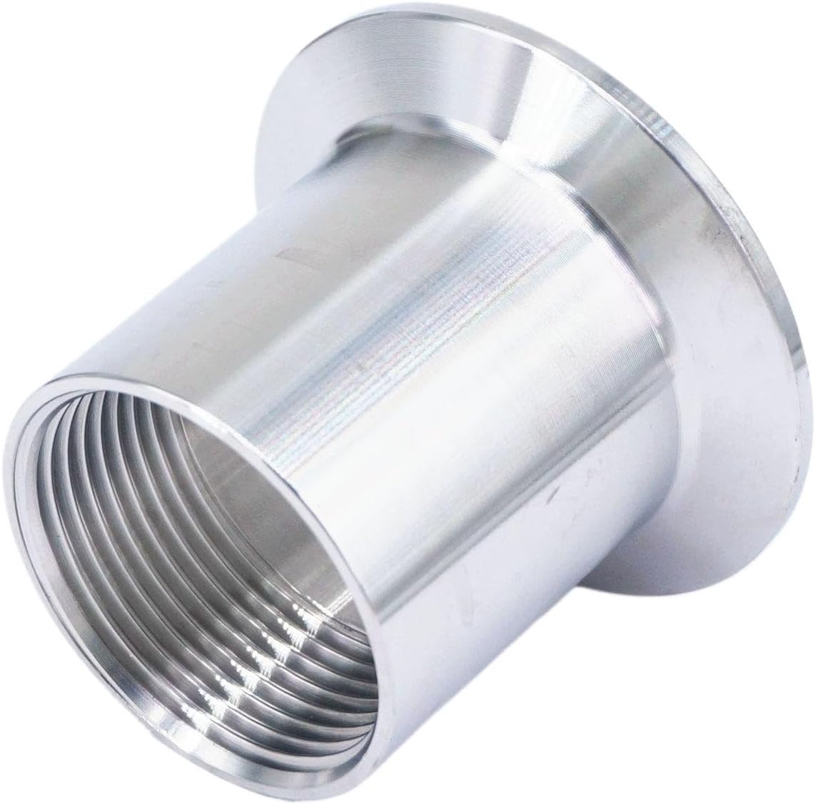 1/2インチ BSP オス x 1.5インチ トライクランプ 304 ステンレススチール パイプ継手コネクタ 自家製ビール用 六角ナット 1/2インチ  オス x 1.5インチ トライクランプ 304 ステンレススチール フェルールクランプ パイプ継手コネクタ 1/2インチ NPT オスねじから2インチ  ... 1個 1/2インチ BSPT オスねじ x 1.5インチ 50.5mm トライクランプフェルール O/D 304 ステンレススチール