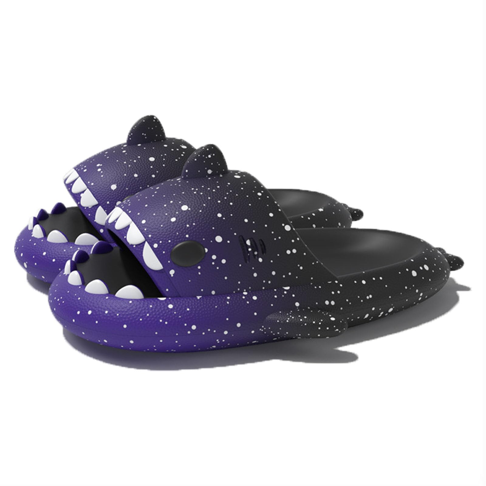 Zureto Spotted Starlight Shark Slides and Slippers - Anti-Slip Quick Drying Sandals - Unisex