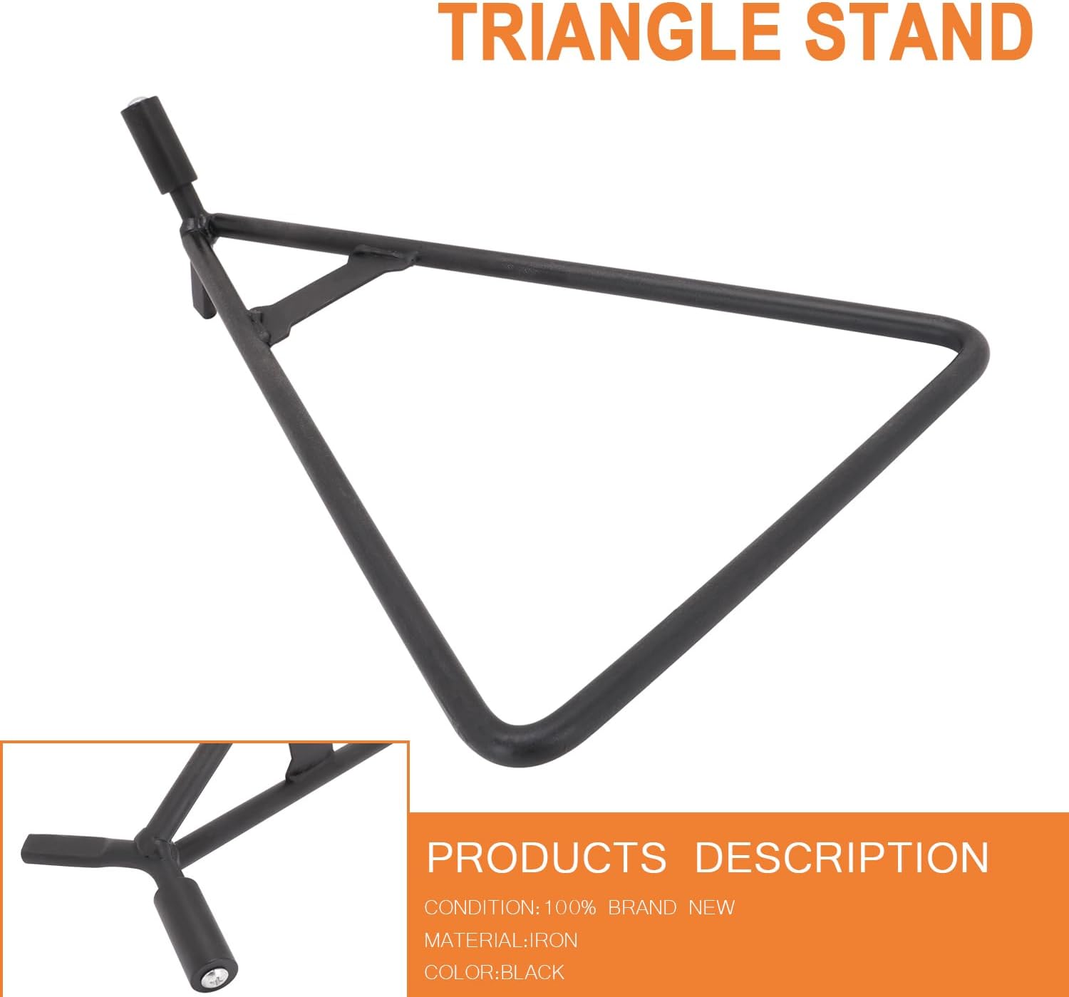 JFG RACING Dirt Bike Triangle Stand Motorcycle Triangle Kickstand Support Stand Universal Pit Bike Black
