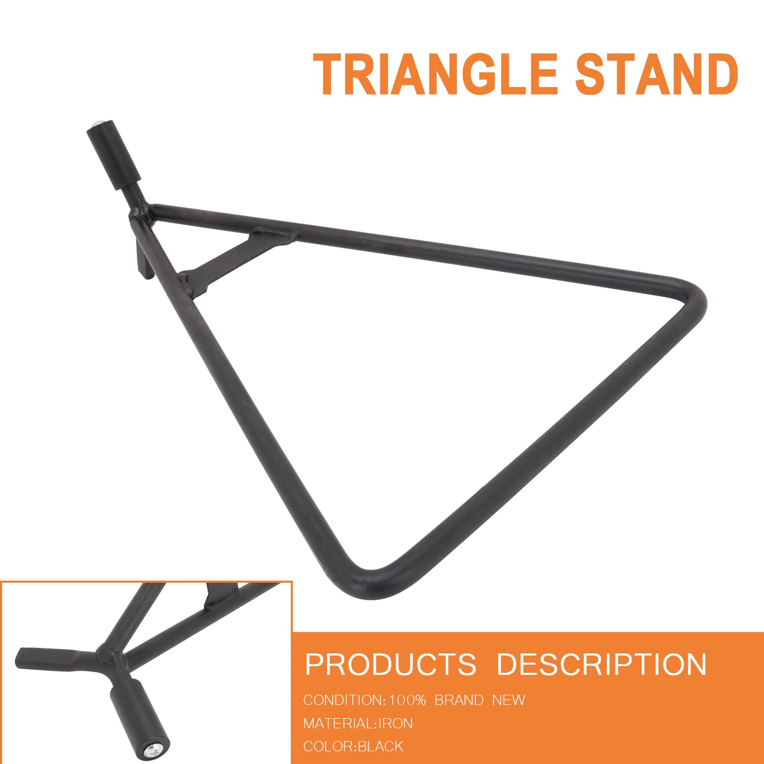 JFG RACING Béquille triangulaire universelle pour moto - Noir