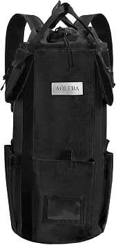 AOLEBA Arborist Rope Storage Bag Tree Climbing Rock Rope Bucket Backpack Rope Storage Bag Large Capacity 1680D Thicken Nylon Material with Hand Straps, Side Pockets