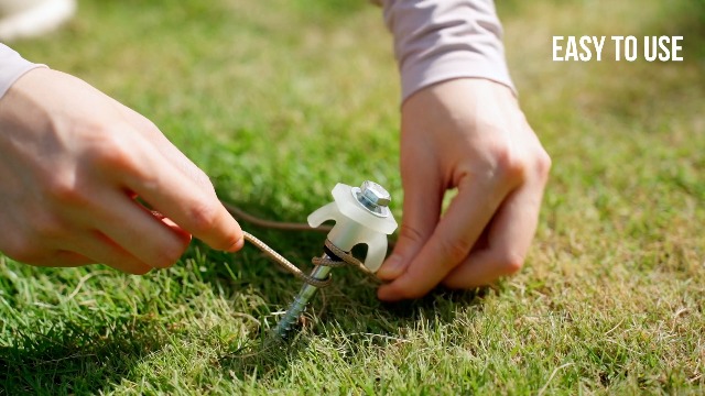Yaocom Tent Stakes, 40 piezas de estacas inflables de 8 pulgadas, estacas metálicas para inflables miniatura 7