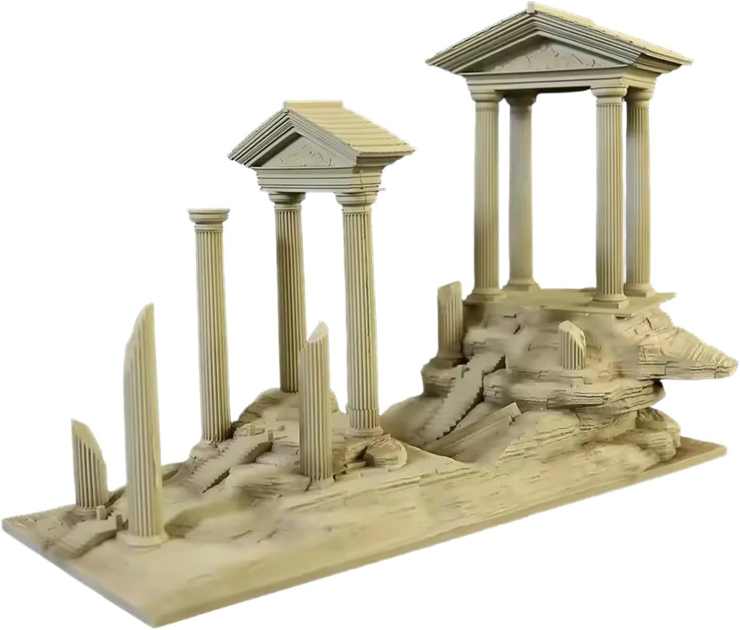 Fish Tank Mini Roman Pillar Resin Decor Ancient Landscape Sculpture Ornament for