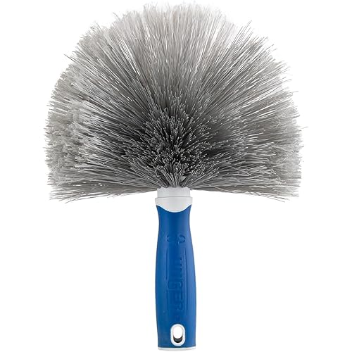 Unger Cobweb & Corner Duster – Dusters for Cleaning, Compatible with Telescopic Poles, Dusting Tools, Great for Ceilings, Moldings, HVAC & Floor Vents, and Corners