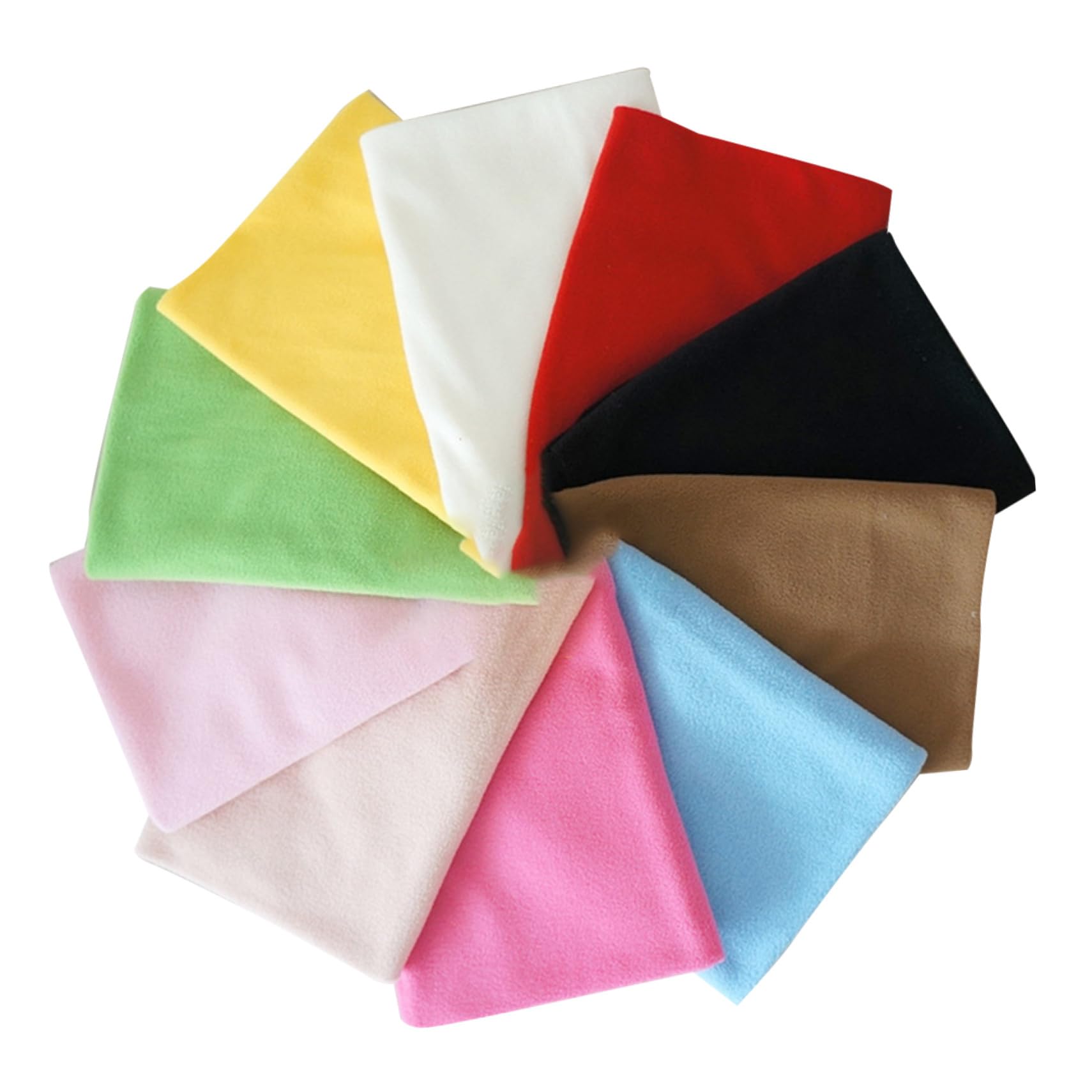 BESTonZON 10 Piezas Cruz de Tela Cuadrados de Lana para Coser Tela Hecha a Mano Bricolaje Tela para tapizar Costura de Tela de Lana Tela de Retazos de Colores Vistoso la fábrica Paño Bufanda