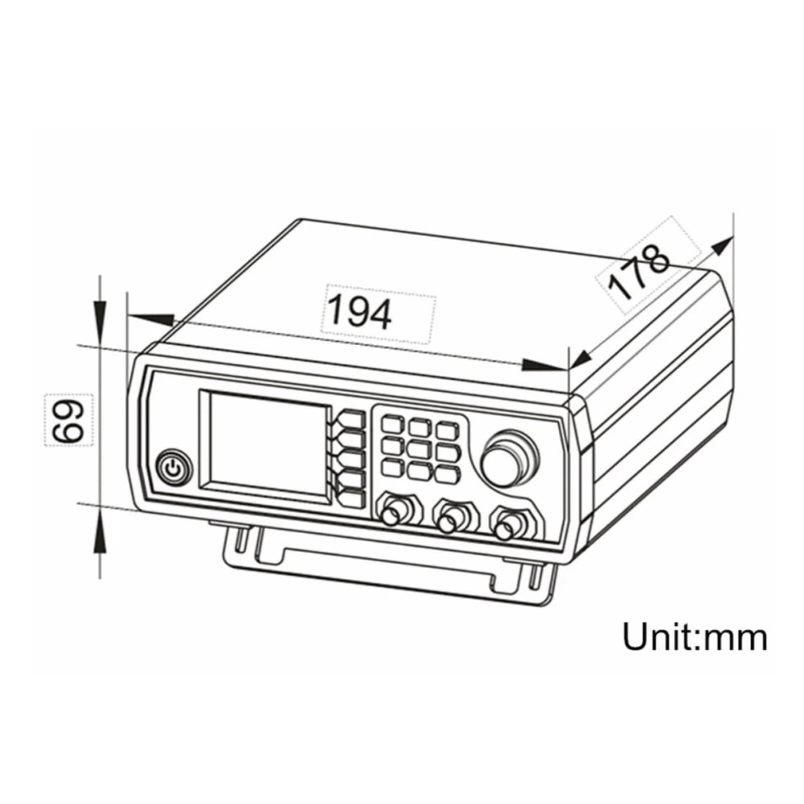 JDS6600 Generatore Di Segnale Funzione DDS 15/30/40/50/60 MHz/Sorgente Dual/2-CH Misuratore Di Frequenza Generatore Di Impulsi A Forma D'onda Arbitraria(60MHz)