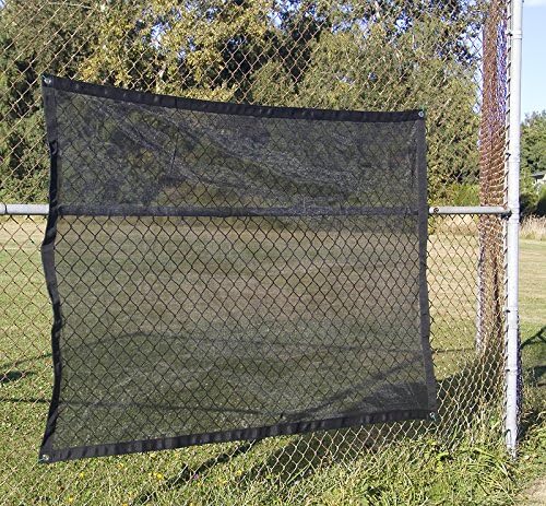 4' x 8' Shade Mesh Tarp, Black Mesh Material - Made in The USA!