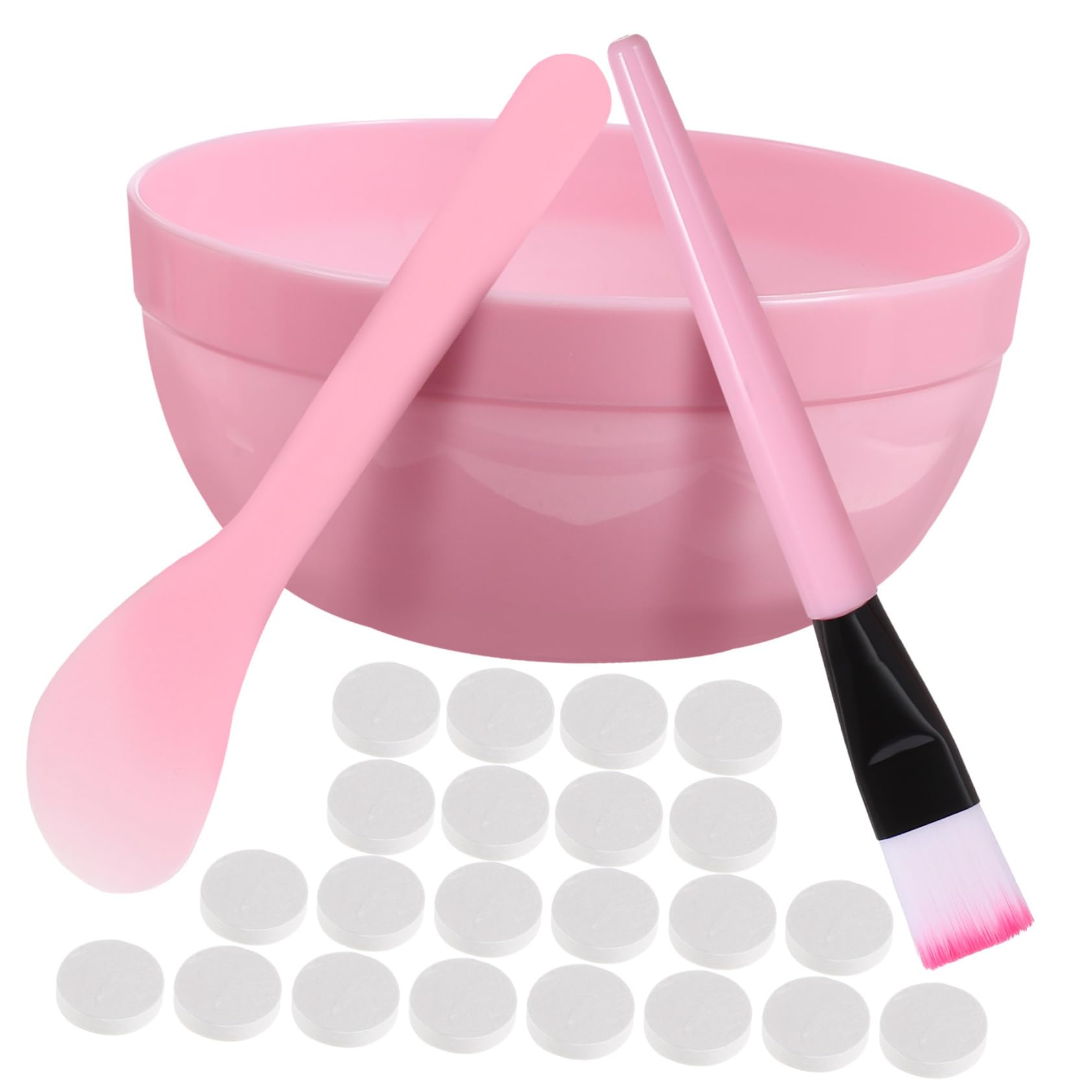 SOESFOUFU Compressed Mask Bowl Brush Set Reusable Skincare Tool for Face Mask Application