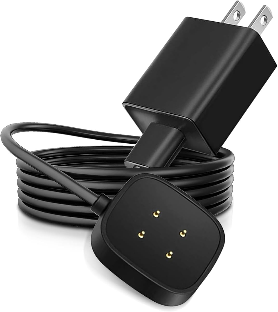 Charger for Fitbit Versa 4 Sense/Sense 2/Versa 3 Fitness Tracker Smartwatch, Google Pixel Watch 3/2 Replacement Charging Cable Cord Magnetic Dock Accessory