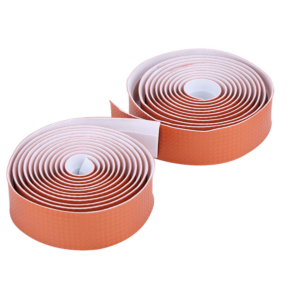 Nastro Manubrio Bici In Fibra Di Carbonio - 2 Nastri Con Bande Adesive E Tappi, Antiscivolo E Ammortizzante - Foto 5